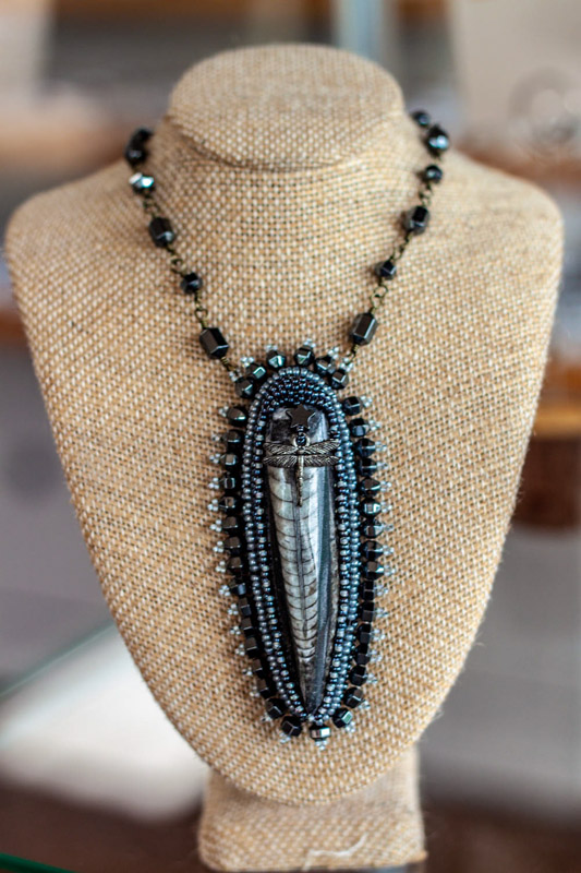 Beaded Trilobite Necklace - bead shop Austin