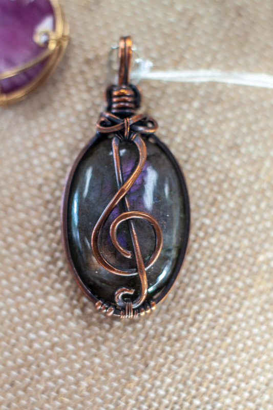 Wire Wrapped cabochon Pendant