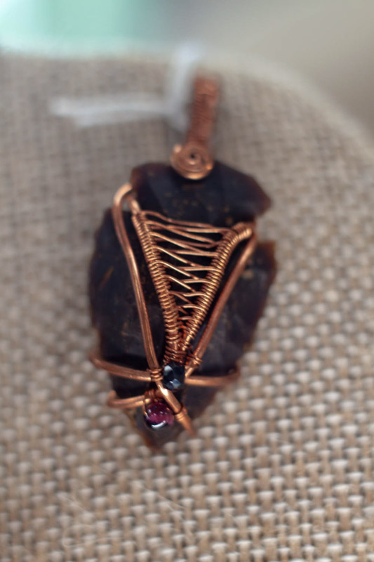 Wire Wrapped Arrow Head - jewelry making materials