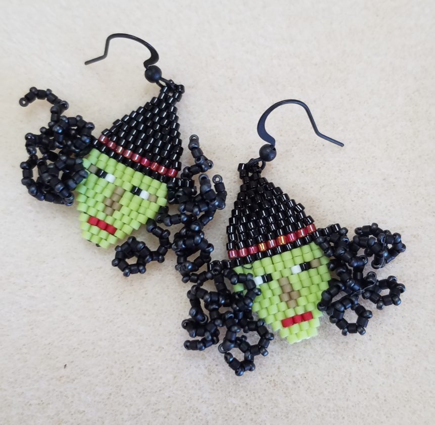 Life's a Witch - Beaded Earrings